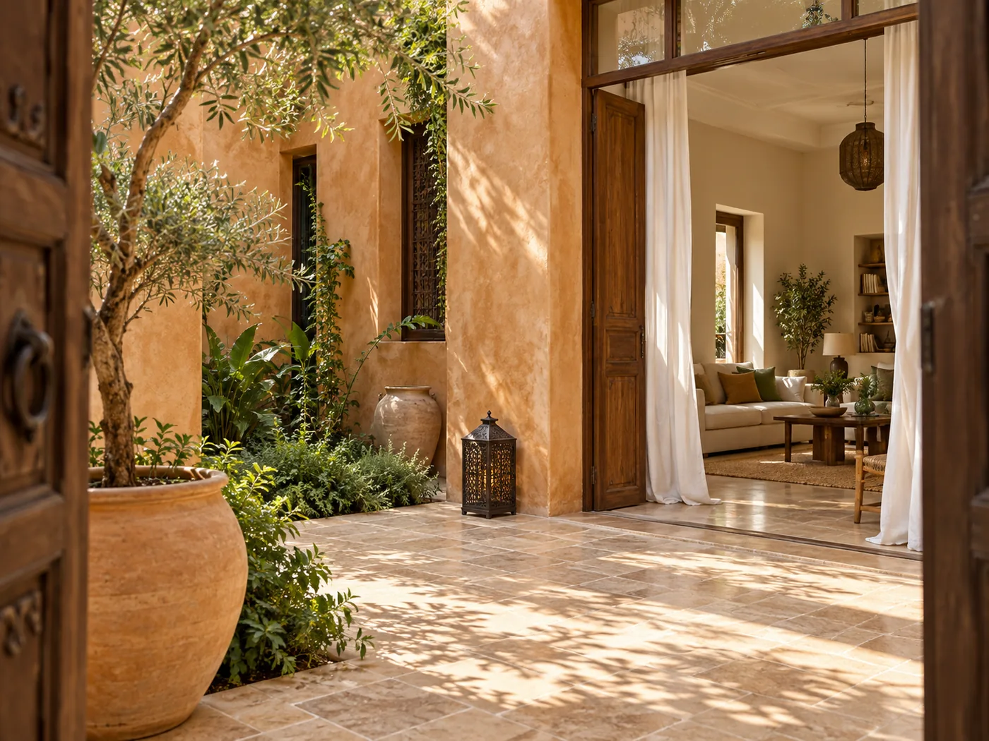 Courtyard of a home in Marrakech